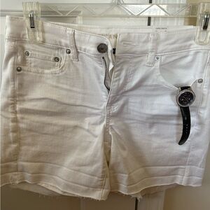 American Eagle Outfitters White Jean Shorts